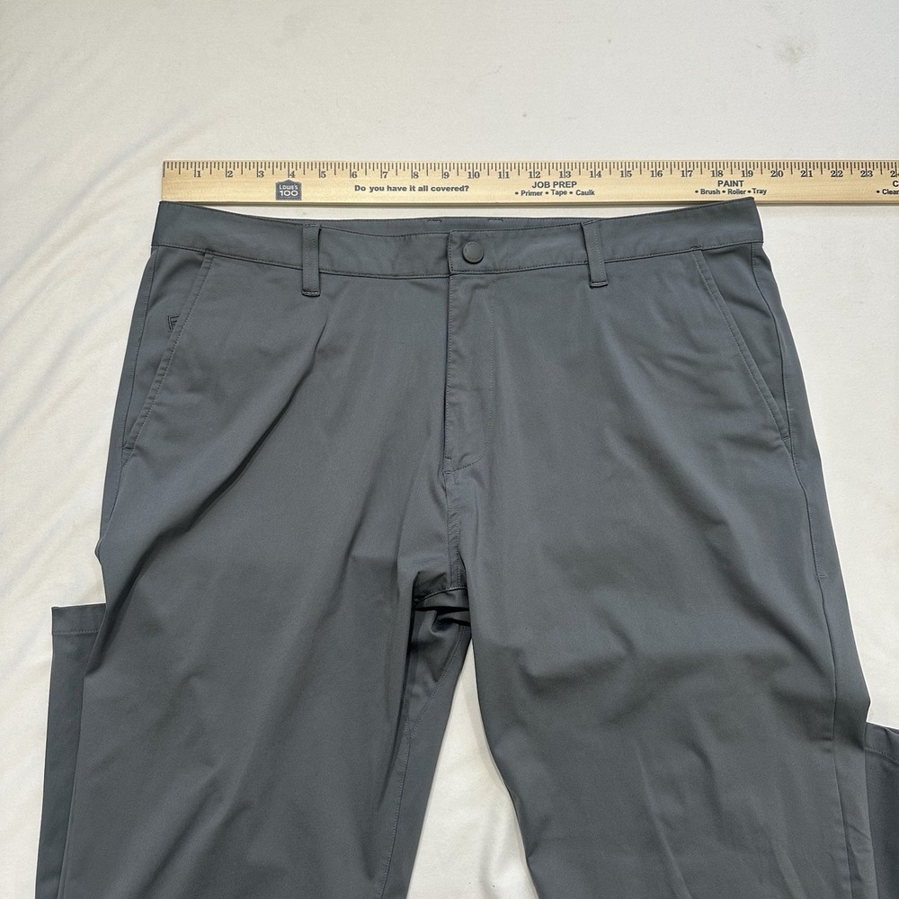 Rhone Commuter Classic Pants Men's 38 Gray Stretch Performance Dress Travel - Picture 11 of 16